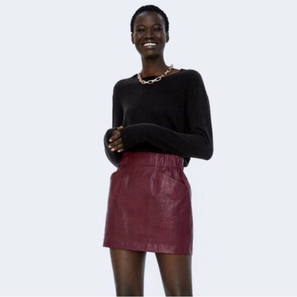 Zara Skirts Zara Faux Leather Skirt Poshmark